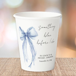 Vasos De Papel Algo Azul Coquette Lazo Despedida de Soltera