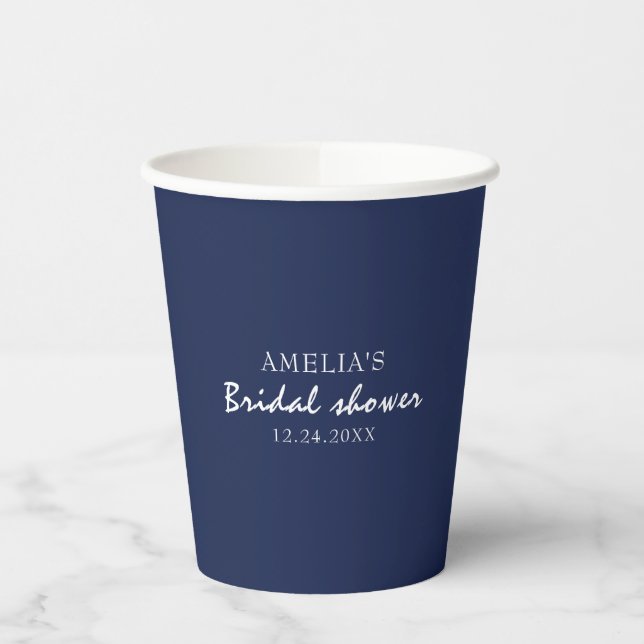 Vasos De Papel Algo azul Ducho azul Despedida de soltera (Izquierda)