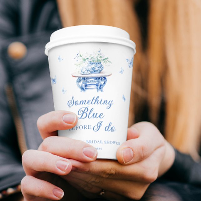 Vasos De Papel Algo de Blue Floral Chinoiserie Ducha de novias (Subido por el creador)
