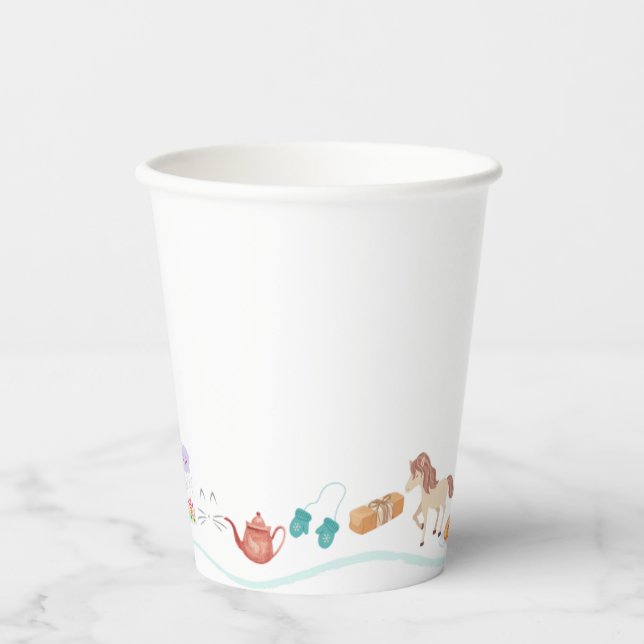 Vasos De Papel Algunas de mis cosas favoritas Fiestas (Anverso)