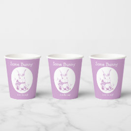 Vasos De Papel Algunos conejitos vienen de Baby Shower