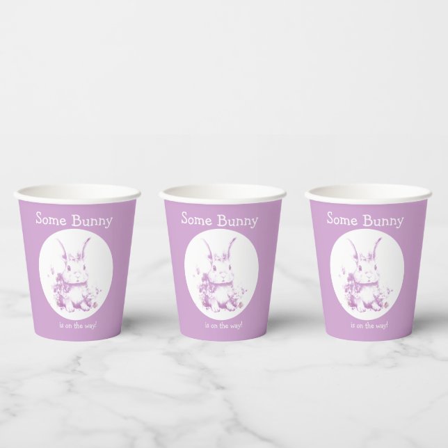 Vasos De Papel Algunos conejitos vienen de Baby Shower (Multi)