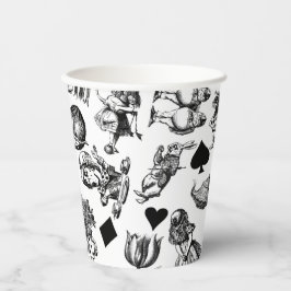 Vasos De Papel Alice White Rabbit Wonderland Classic