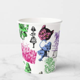 Vasos De Papel Alicia en el País de las Maravillas