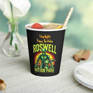 Vasos De Papel Alien Adventures Empieza Aquí En Roswell!