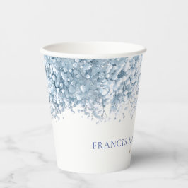 Vasos De Papel aliento del bebé azul Bautismo