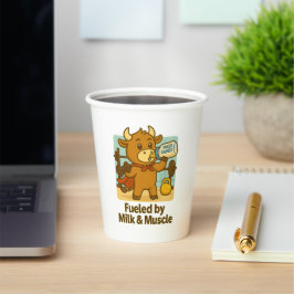 Vasos De Papel Alimentado por la leche y los músculos - Graciosa 