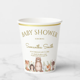 VASOS DE PAPEL ALL THE ANIMALS TO CELEBRATE BABY SHOWER