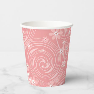 Vasos De Papel almohada redonda de patrón retro
