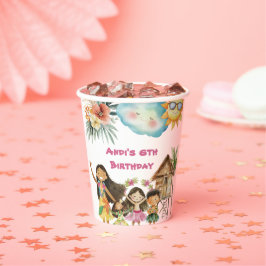 Vasos De Papel Aloha Luau Kids Birthday
