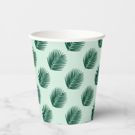 Vasos De Papel Aloha Palm Leaves