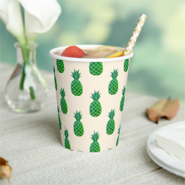 Vasos De Papel Aloha Pineapple