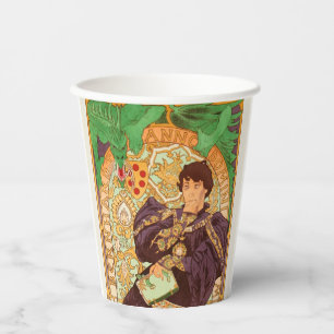 Vasos De Papel Alphonse Mucha Prince y Dragon