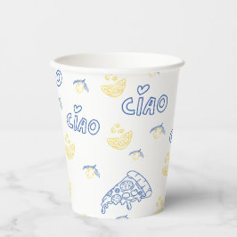 Vasos De Papel Amante de Italia - Ciao Vibraciones Italianas