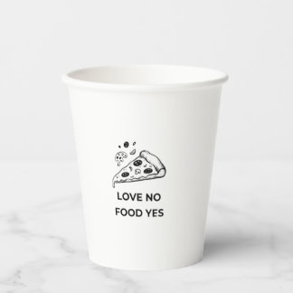 Vasos De Papel Amante de la Pizza Divertido