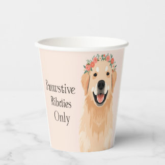 Vasos De Papel amante del perro