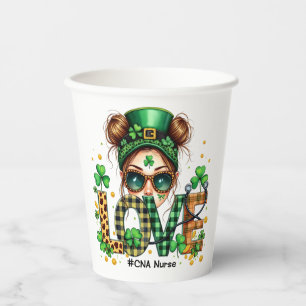 Vasos De Papel Amar a la enfermera de la CNA HealthCare St Patric