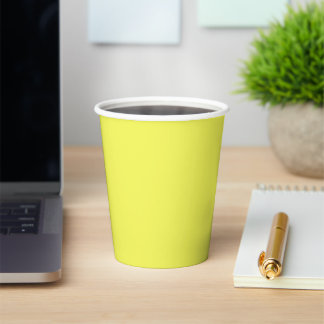Vasos De Papel Amarillo dulce limón