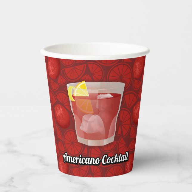 Vasos De Papel Americano Cocktail Paper Cups (Anverso)