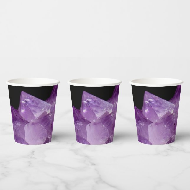 Vasos De Papel Amethyst Raw Stones (Multi)