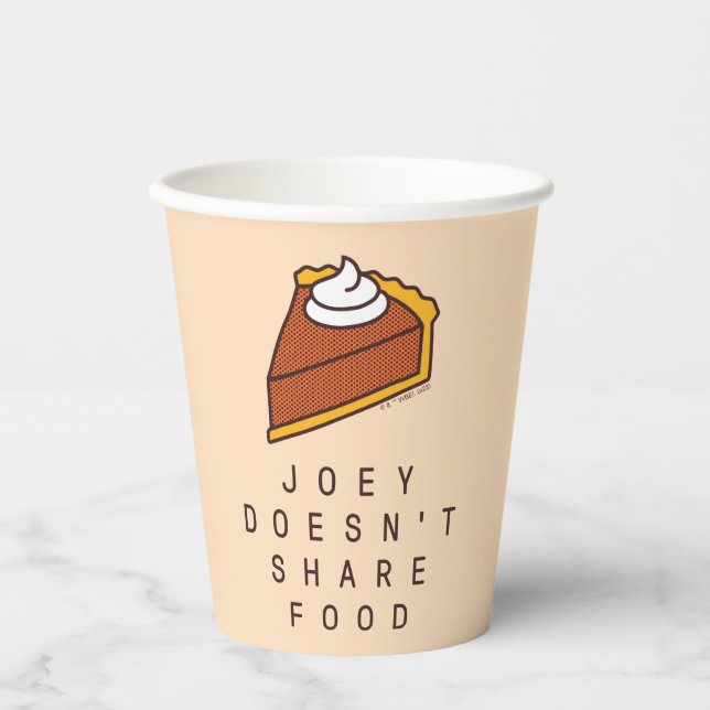 Vasos De Papel AMIGOS™ | Joey no comparte comida (Anverso)