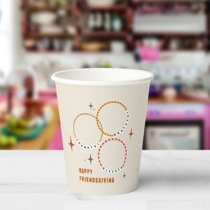 Vasos De Papel Amistad brazaletes Amistad Día de Acción de Gracia