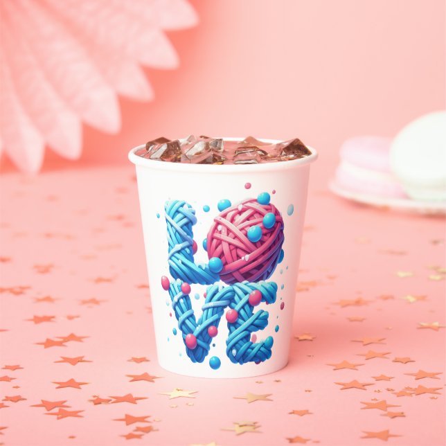 VASOS DE PAPEL AMOR (in situ)