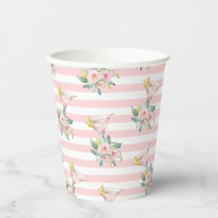 Vasos De Papel Amor a Primera Copa Brillo Cocktail Despedida de S