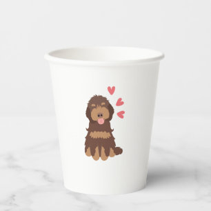 Vasos De Papel Amor Chocolate Phantom Cockapoo Cavapoo Perro