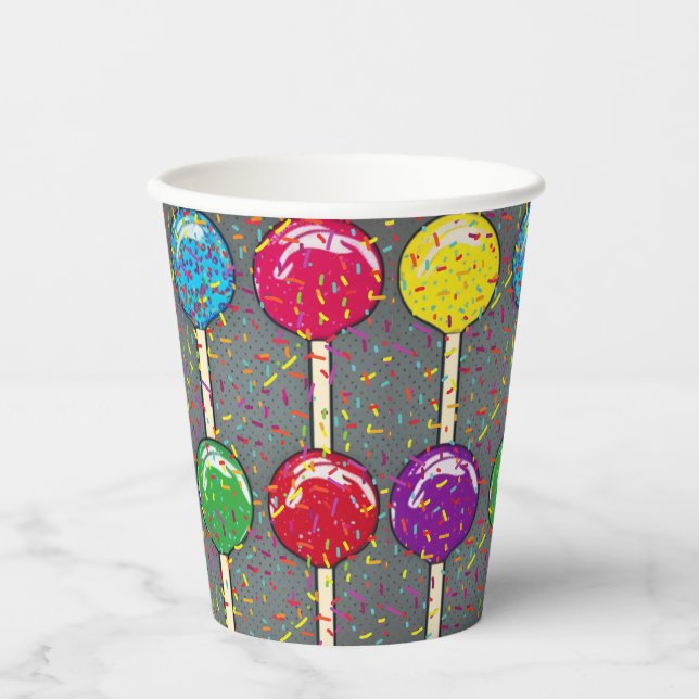 Vasos De Papel Amor de Lollipop (Anverso)