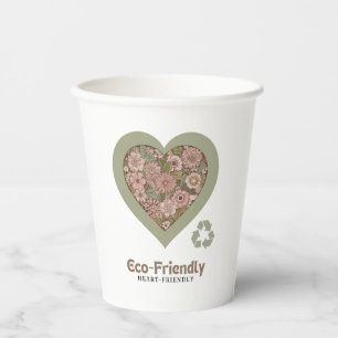 Vasos De Papel Amor eco y afectivo