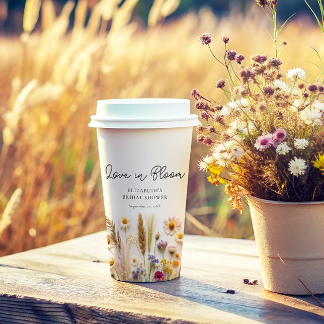 Vasos De Papel Amor en Flor Fiesta de Despedida de Soltera (Subido por el creador)