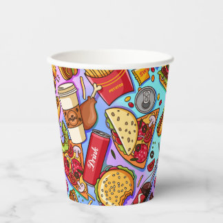 Vasos De Papel Amor por la comida
