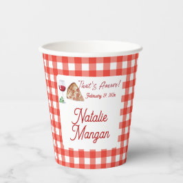 Vasos De Papel Amore al Estilo Italiano 2 Despedida de Soltera