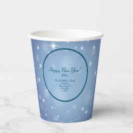 Vasos De Papel Añadir nombre de organización familiar Feliz Año N