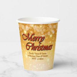 Vasos De Papel Añadir nombre Editar Navidades de coincidencia de 