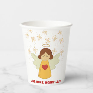 Vasos De Papel Ángel de amor