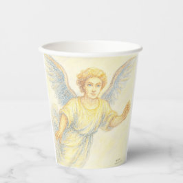 Vasos De Papel Ángel huyendo con una sonrisa