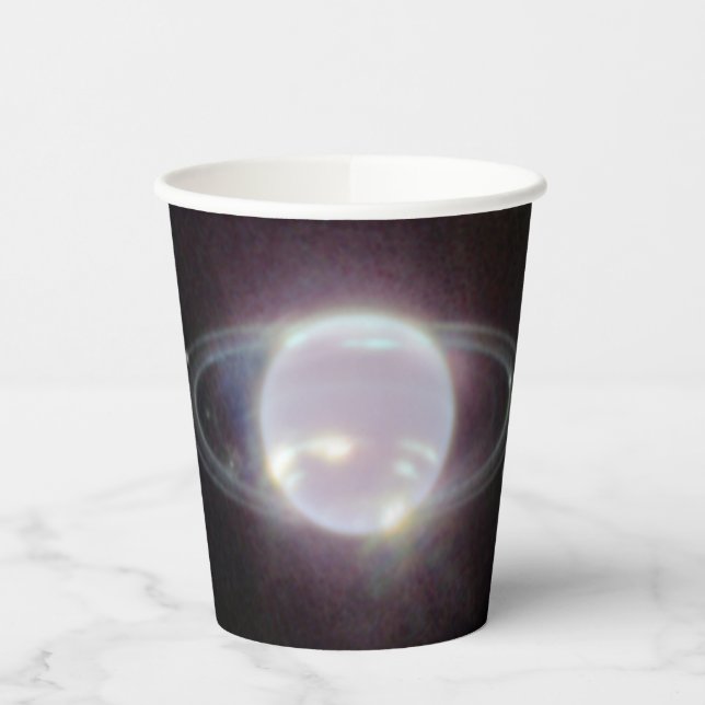 Vasos De Papel Anillos JWST del planeta Neptuno (Izquierda)
