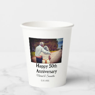 Vasos De Papel animaciones a los 50 años añadir fecha de foto de