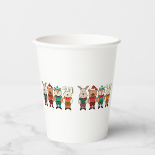 Vasos De Papel Animales adorables listos para el invierno