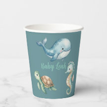 Animales Bajo el Mar Aquamarina Baby Shower