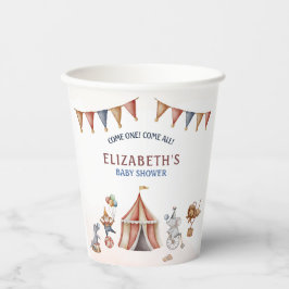 Vasos De Papel Animales caprichosos Fiesta de circo Baby Shower