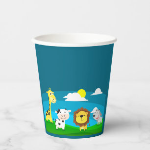 Vasos De Papel Animales de dibujos animados