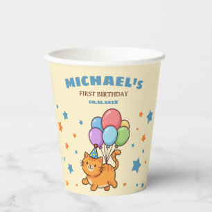 Vasos De Papel Animales de la Fiesta del ZOO Cumpleaños del Prime