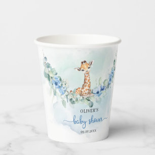 Vasos De Papel Animales de la selva acuarela bebé Cubos de papel