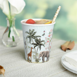 Vasos De Papel Animales de la Selva Tropical | Cumpleaños de Girl