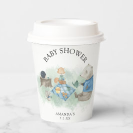 Vasos De Papel Animales del bosque - baby shower