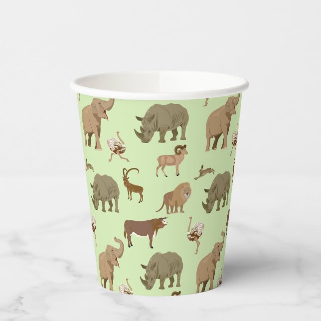 Vasos De Papel Animales salvajes (Izquierda)