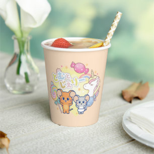 Vasos De Papel Anime Magical Candyland con Jerry y Tuffy